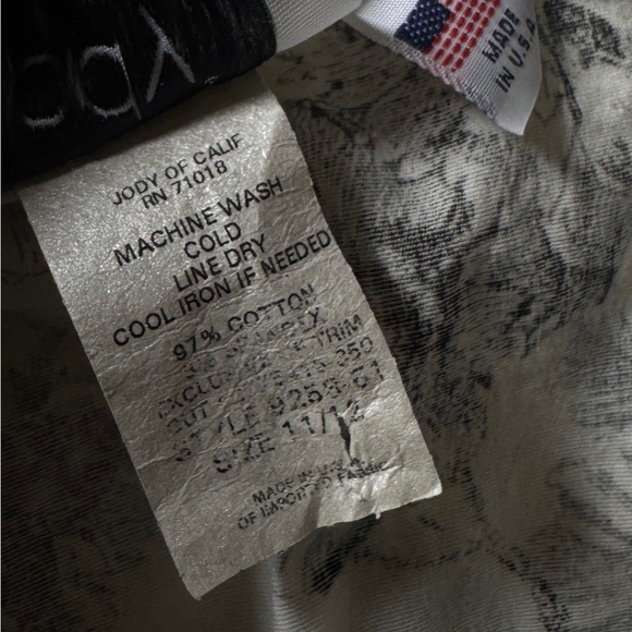 Vtg Y2K Jody California Dress Floral USA Made Light  White - Sz  11/12 - Picture 4 of 6